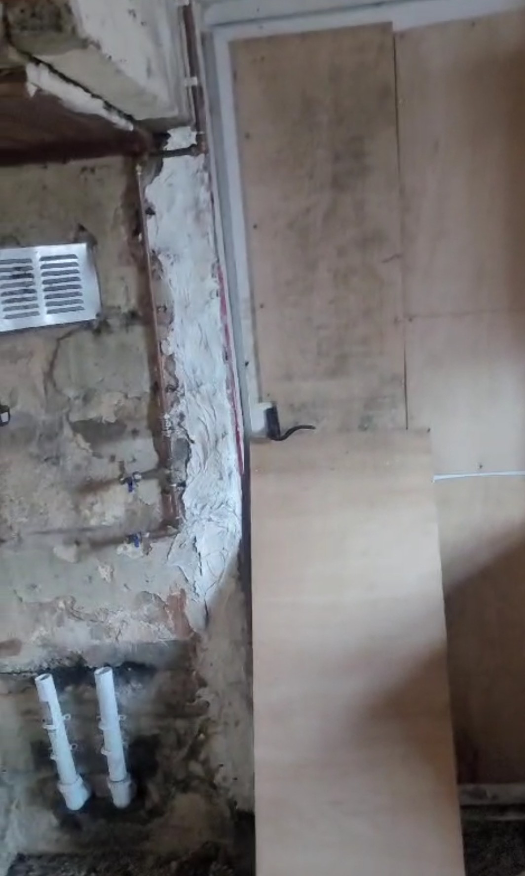 Back door area before renovation